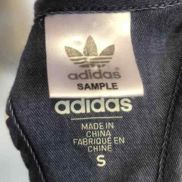Adidas frayed bottom chambray twist racerback tank Top Women’s Size S Small - Picture 5 of 6
